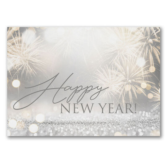 New Year Sparkle Folded Holiday Cards